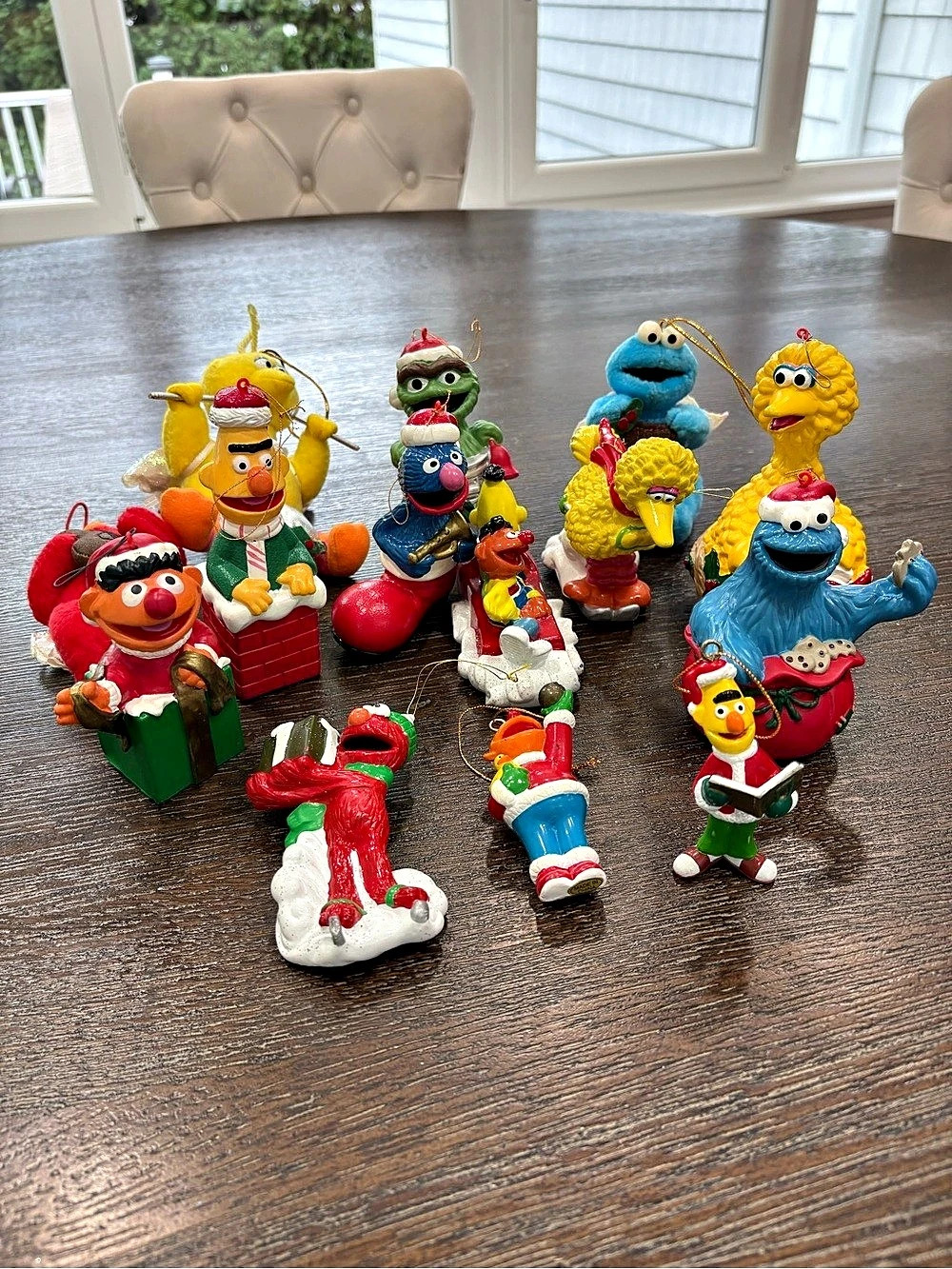 Vintage Sesame Street Assorted Character Christmas Ornaments